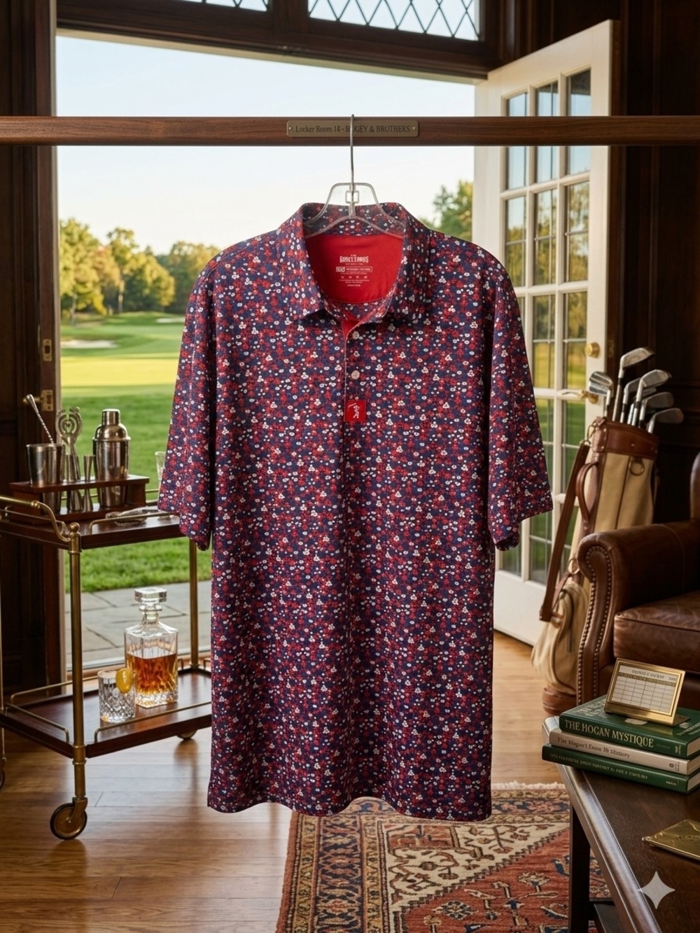 Bogey Bros "Whale Tail - Freedom Cheeks" Men's Short Sleeve Golf Polo